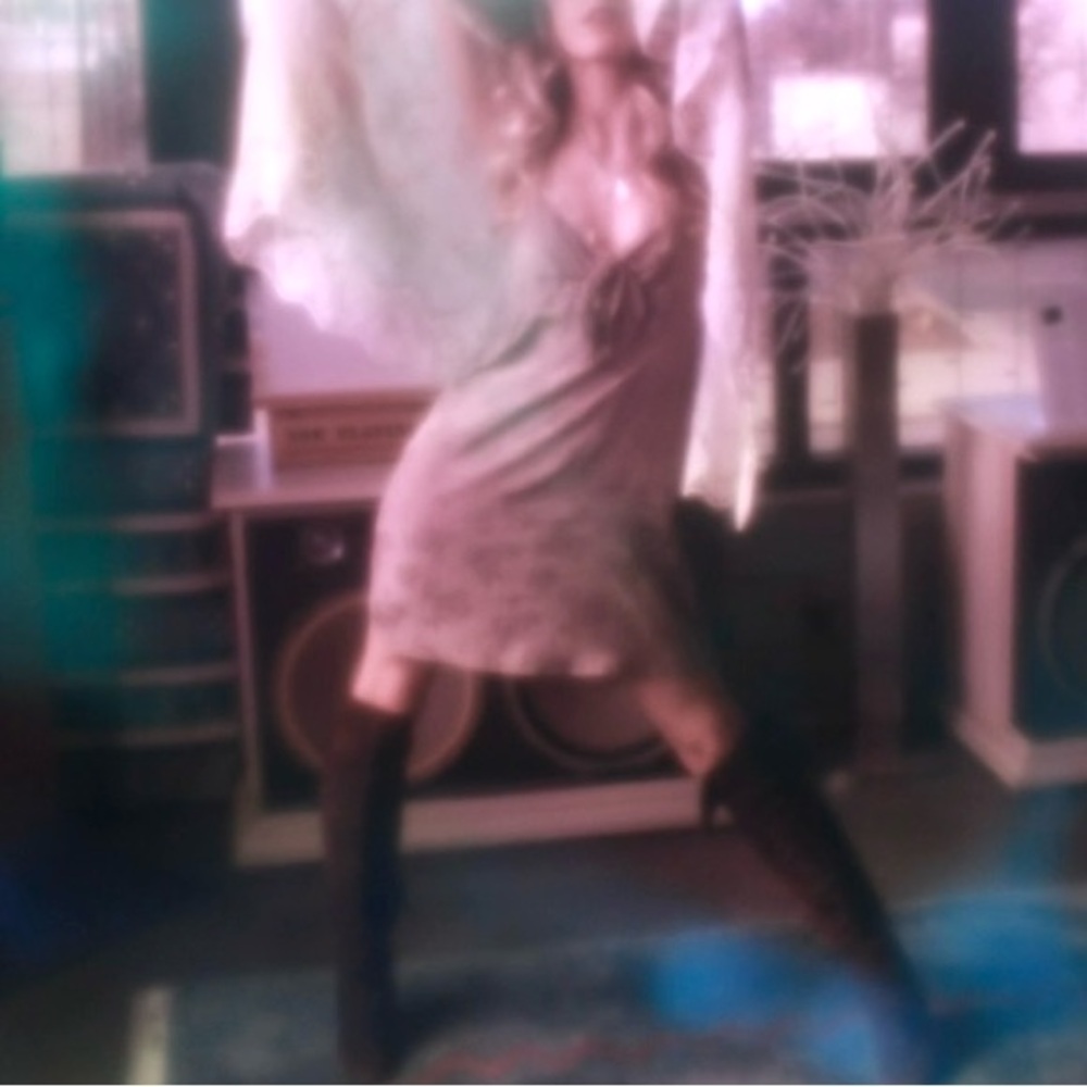 🔺SOLD🔻MOTEL UO Green Floral Slip Dress